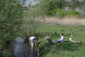 Children playing in the River Quaggy
