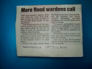 Be alert – What’s it like to be a Flood Warden? – 16th Nov